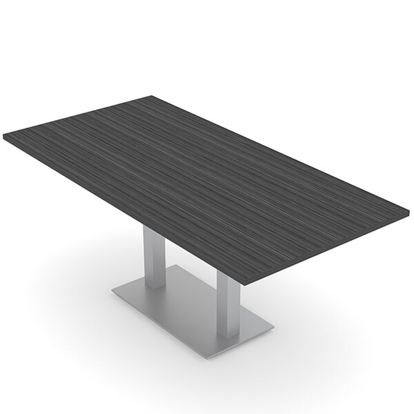 Skutchi Designs Rectangle 6 Person Conference Room Table, 36" W, 6 ft. L, 29" H, Asian Night HAR-REC-36X72-DOU-ASIANNIGHT - main